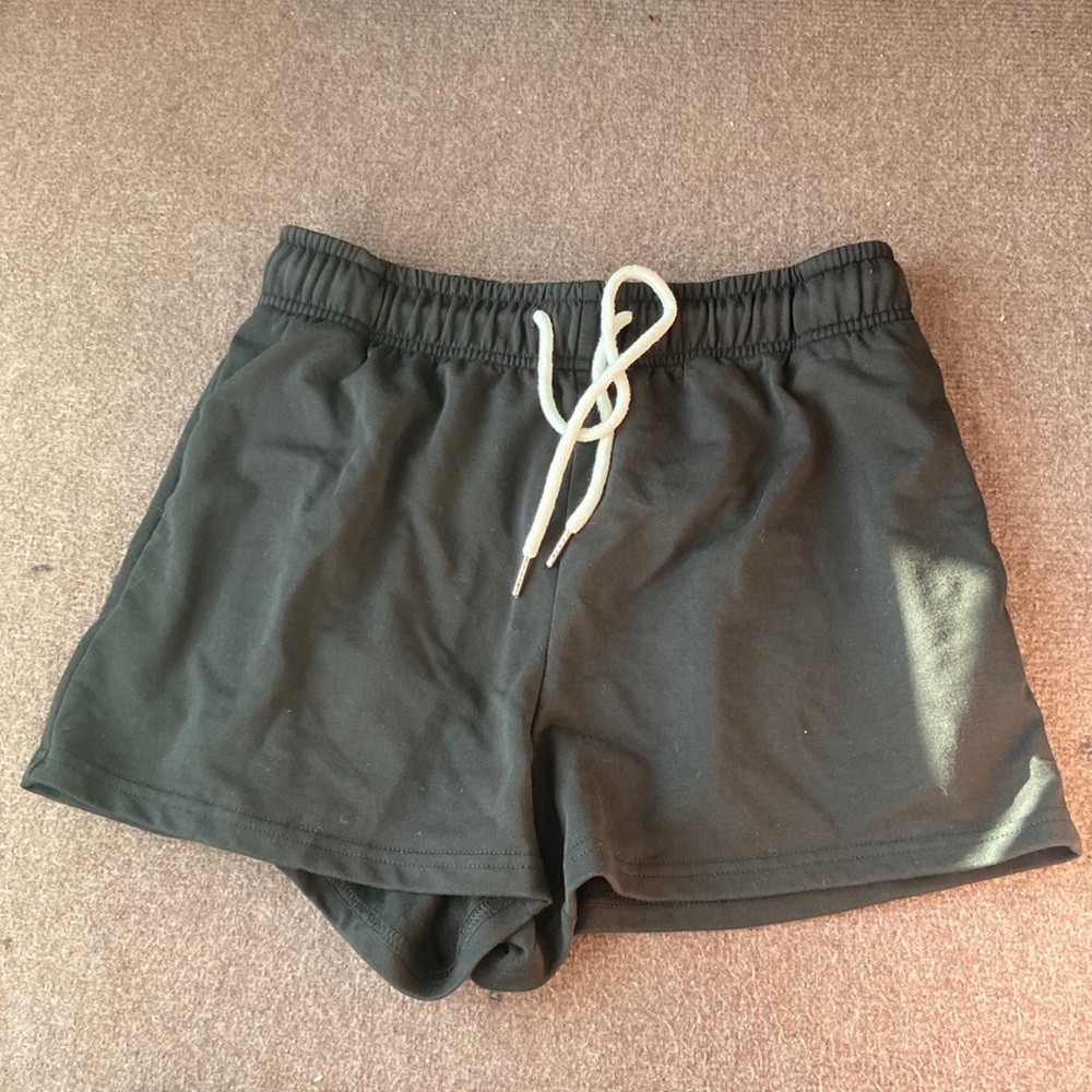 High waist black shorts